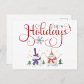 prettige feestdagen Briefkaart (Voorkant / Achterkant)