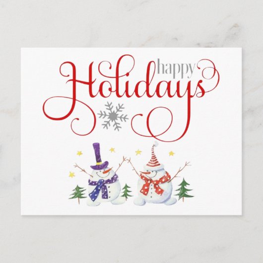 prettige feestdagen Briefkaart (Voorkant)