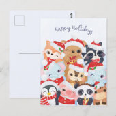 prettige feestdagen Briefkaart (Voorkant / Achterkant)