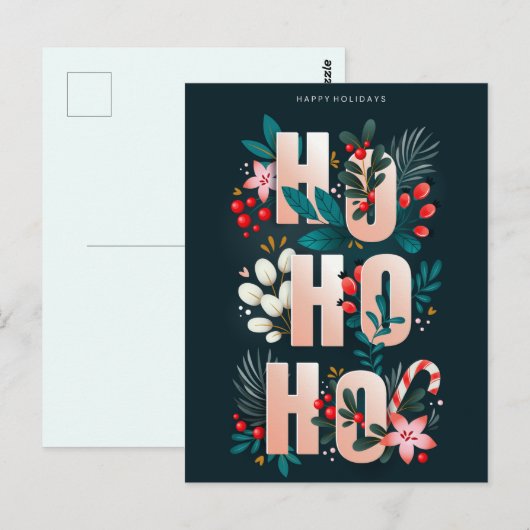 prettige feestdagen Briefkaart (Voorkant / Achterkant)