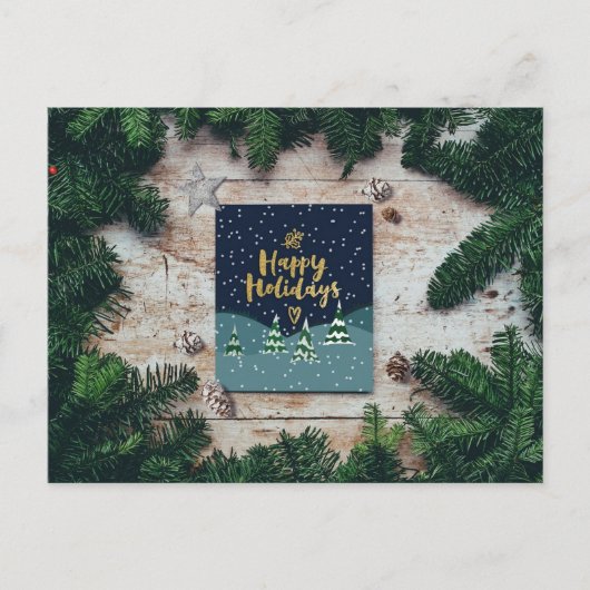 prettige feestdagen briefkaart (Voorkant)