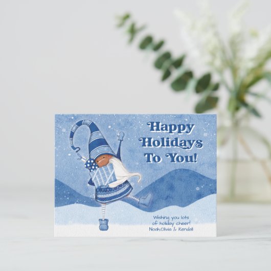 Prettige feestdagen briefkaart (Staand voorkant)