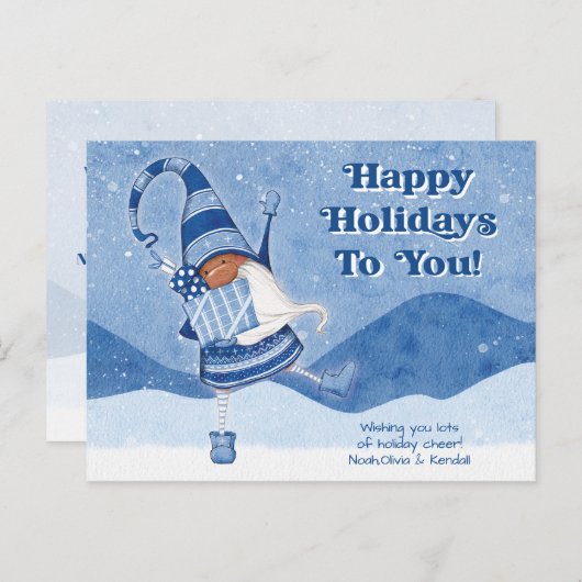 Prettige feestdagen briefkaart (Voorkant / Achterkant)