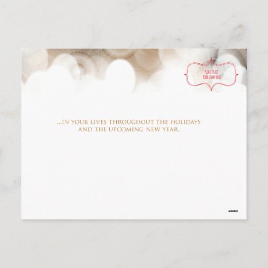 prettige feestdagen Briefkaart (Achterkant)