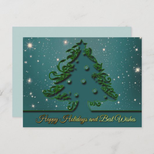 prettige feestdagen briefkaart (Voorkant / Achterkant)