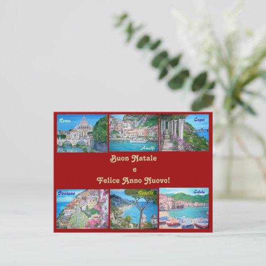 prettige feestdagen Briefkaart (Staand voorkant)