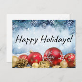 prettige feestdagen Briefkaart (Voorkant / Achterkant)