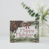 Prettige feestdagen Briefkaart (Staand voorkant)