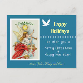 prettige feestdagen briefkaart