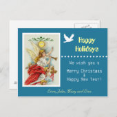 prettige feestdagen briefkaart (Voorkant / Achterkant)