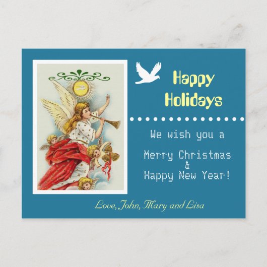 prettige feestdagen briefkaart (Voorkant)