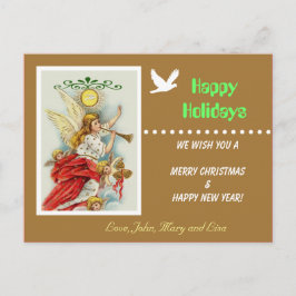 prettige feestdagen briefkaart