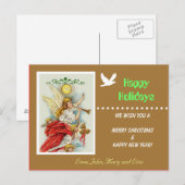 prettige feestdagen briefkaart (Voorkant / Achterkant)