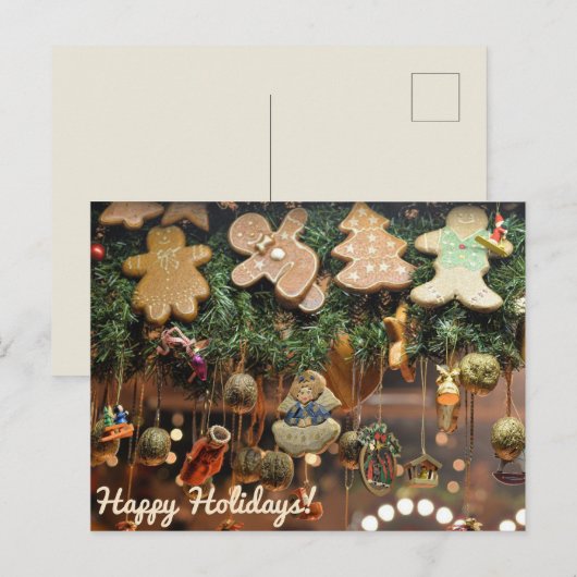 prettige feestdagen briefkaart (Voorkant / Achterkant)