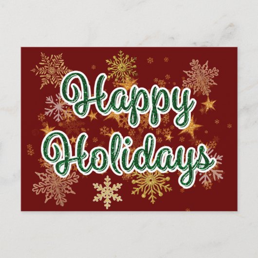 prettige feestdagen briefkaart (Voorkant)