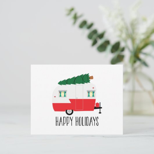 prettige feestdagen briefkaart (Staand voorkant)