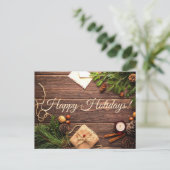 prettige feestdagen briefkaart (Staand voorkant)