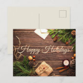 prettige feestdagen briefkaart (Voorkant / Achterkant)
