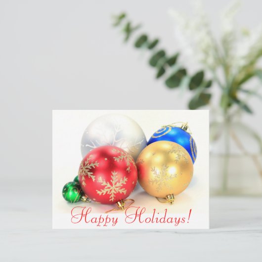 prettige feestdagen Briefkaart (Staand voorkant)