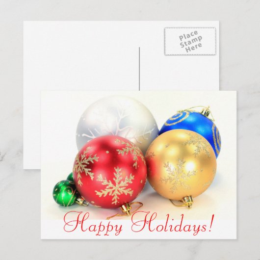 prettige feestdagen Briefkaart (Voorkant / Achterkant)