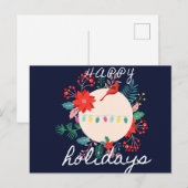 prettige feestdagen Briefkaart! Briefkaart (Voorkant / Achterkant)