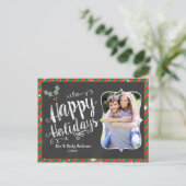 PRETTIGE FEESTDAGEN Briefkaart Chalk Vakantie Foto (Staand voorkant)