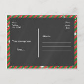 PRETTIGE FEESTDAGEN Briefkaart Chalk Vakantie Foto (Achterkant)