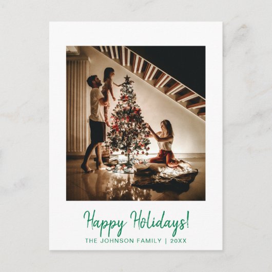 Prettige feestdagen Briefkaart Minimalistisch groe (Voorkant)