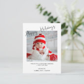 Prettige feestdagen Briefkaart Moderne foto's (Staand voorkant)