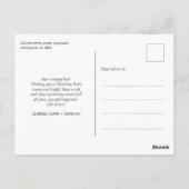 Prettige feestdagen Briefkaart Moderne foto's (Achterkant)