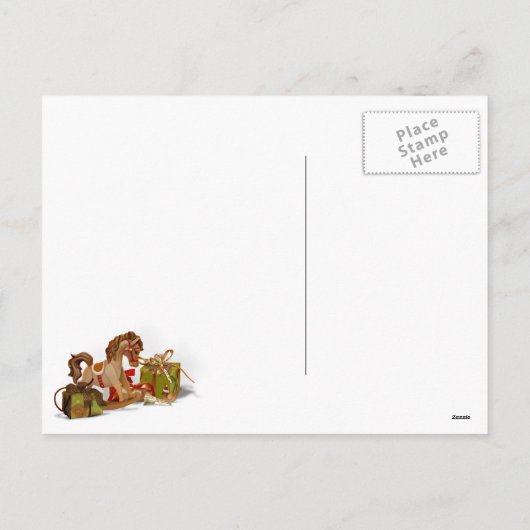 Prettige feestdagen Briefkaart Op het dak - (Achterkant)