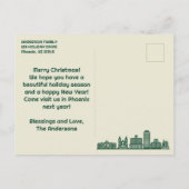 Prettige feestdagen Briefkaart Phoenix, Verenigde (Achterkant)