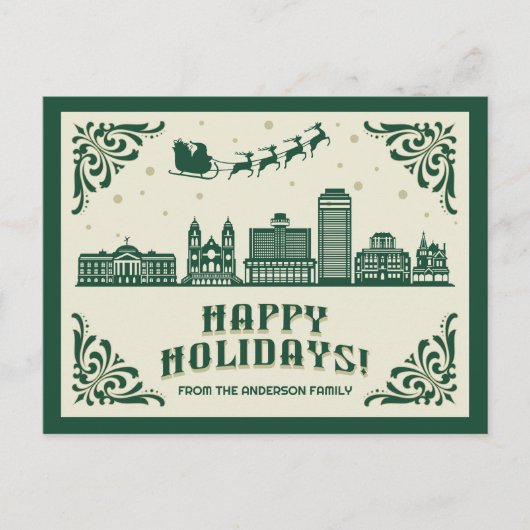 Prettige feestdagen Briefkaart Phoenix, Verenigde  (Voorkant)