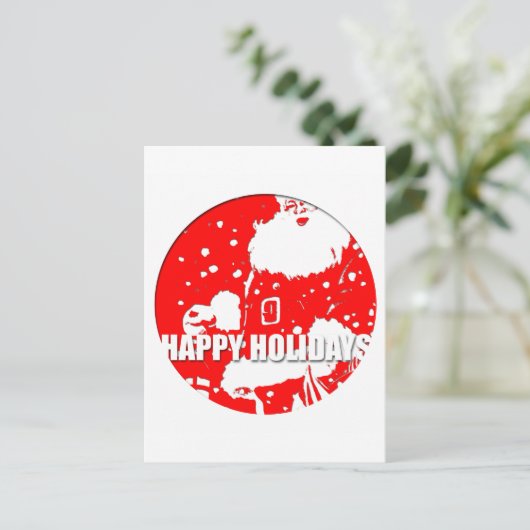 prettige feestdagen Briefkaart Santa Claus 2016 (Staand voorkant)