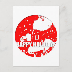 prettige feestdagen Briefkaart Santa Claus 2016