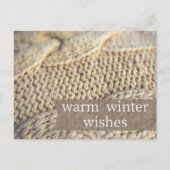 Prettige feestdagen Briefkaart Warm Wishes Realtor (Voorkant)