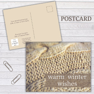 Prettige feestdagen Briefkaart Warm Wishes Realtor