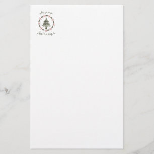 prettige feestdagen briefpapier