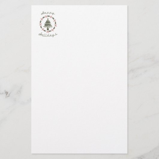 prettige feestdagen briefpapier (Voorkant)