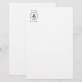 prettige feestdagen briefpapier (Voorkant / Achterkant)