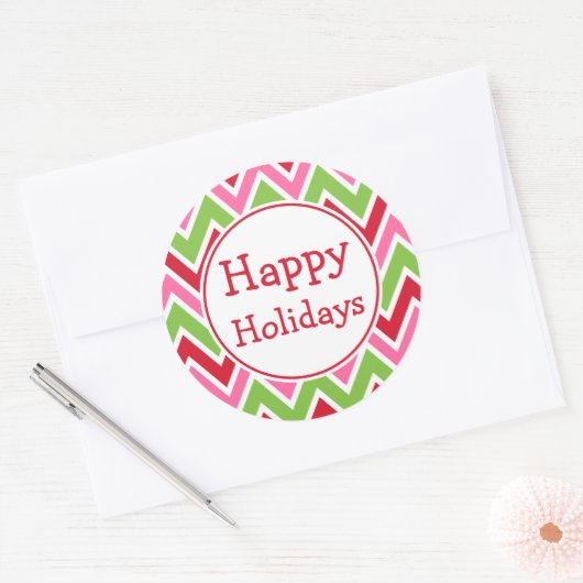 Prettige feestdagen Bright Stickers (Envelop)