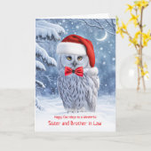 Prettige feestdagen Broer en zus in de wet Kaart (Gele Bloem)