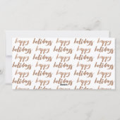 Prettige feestdagen Brons3 Lijst Fotokaart Feestdagenkaart (Achterkant)