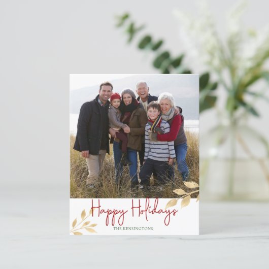 Prettige feestdagen Budget Elegant (Staand voorkant)