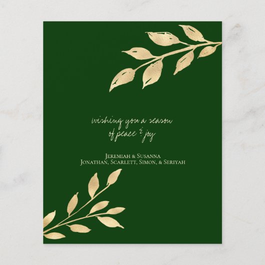 Prettige feestdagen Budget Elegant (Achterkant)