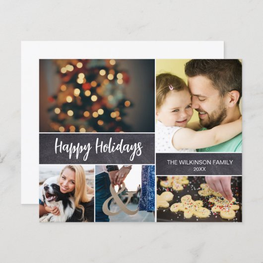 Prettige feestdagen Budget Fotocollage 2023 (Voorkant / Achterkant)