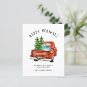 Prettige feestdagen Budget Red Truck (Staand voorkant)