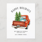 Prettige feestdagen Budget Red Truck (Voorkant)