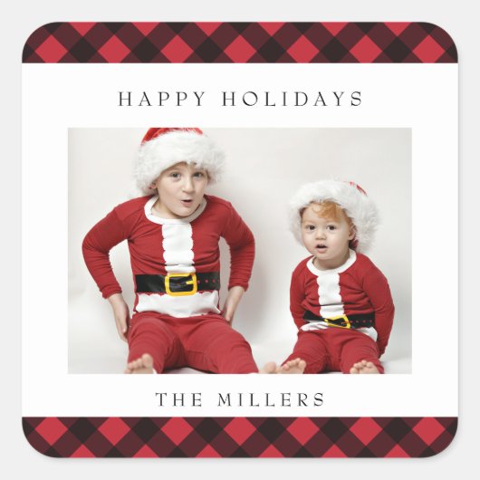 prettige feestdagen Buffalo Play Labels (Voorkant)