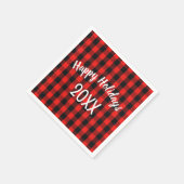 prettige feestdagen Buffalo Plays Servet (Hoek)